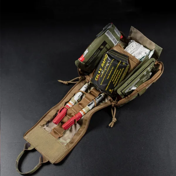 Pochette MOLLE IFAK - Sac de premiers secours portable pour survie, chasse, tir airsoft, camping en plein air et outils d'urgence. – Image 5