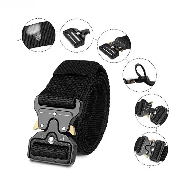 Ceinture tactique multifonctionnelle Cobra en nylon – Confort et résistance pour les aventures outdoor – Image 3