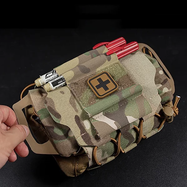 IFAK - Pochette de premiers secours tactique à libération rapide (Quick Release First Aid Kit Bag - Tactical IFAK Pouch) – Image 5