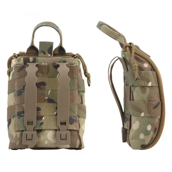 Pochette MOLLE IFAK - Sac de premiers secours portable pour survie, chasse, tir airsoft, camping en plein air et outils d'urgence. – Image 4