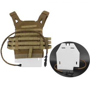 Sac à eau tactique 1,5L – Poche d’hydratation avec valve en silicone et tube amovible