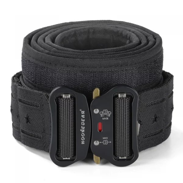Ceinture tactique 2 pouces – Système Molle découpé au laser avec boucle métallique rapide – Image 2