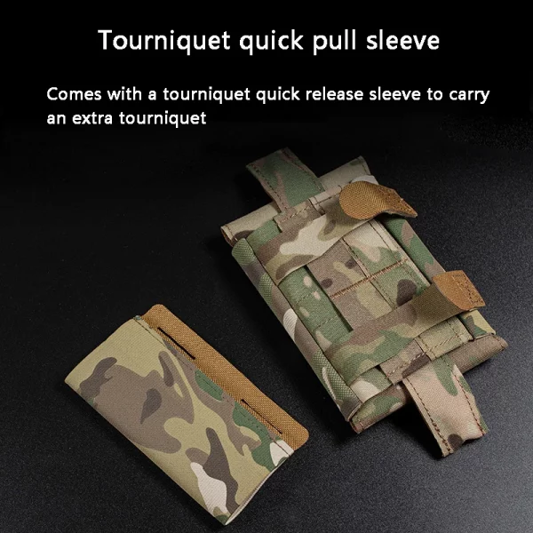 Pochette médicale Micro Trauma – Porte-garrot tactique MOLLE PALS pour premiers secours et survie – Image 3