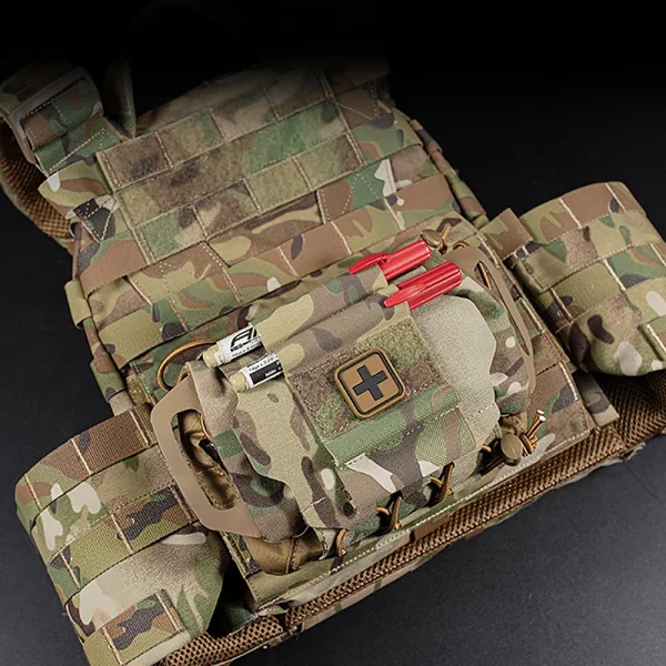 IFAK - Pochette de premiers secours tactique à libération rapide (Quick Release First Aid Kit Bag - Tactical IFAK Pouch) – Image 6