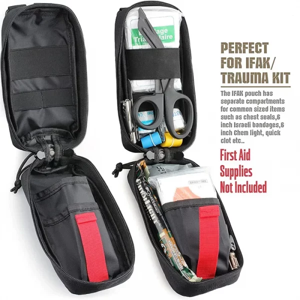Pochette médicale tactique EDC – MOLLE EMT pour trousse de premiers secours et outils de survie – Image 3