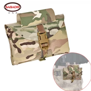 Pochette médicale tactique individuelle avec support de garrot intégré - IFAK Style GBRS, compatible MOLLE et ceinture