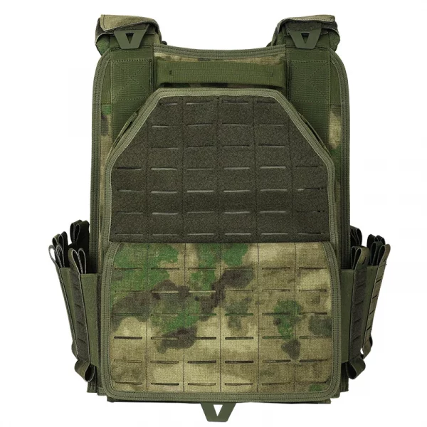 Gilet tactique YAKEDA ATFG MOX CAMO – Porte-plaques léger en nylon 1000D avec système Molle et déclenchement rapide – Image 2