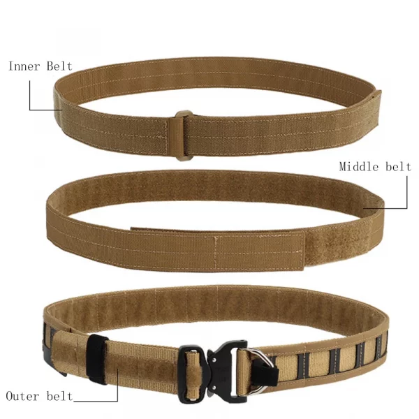 Ceinture d'assaut tactique VULPO – Boucle métallique à dégagement rapide et système Molle – Image 2