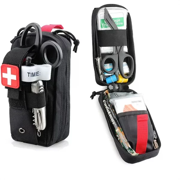 Pochette médicale tactique EDC – MOLLE EMT pour trousse de premiers secours et outils de survie – Image 2