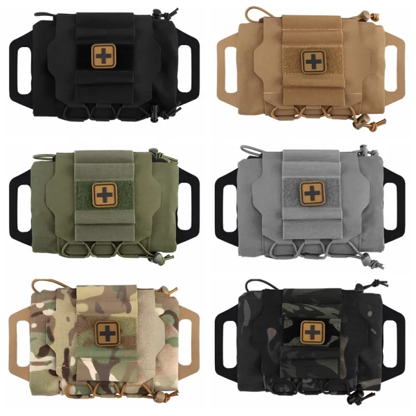 IFAK - Pochette de premiers secours tactique à libération rapide (Quick Release First Aid Kit Bag - Tactical IFAK Pouch)