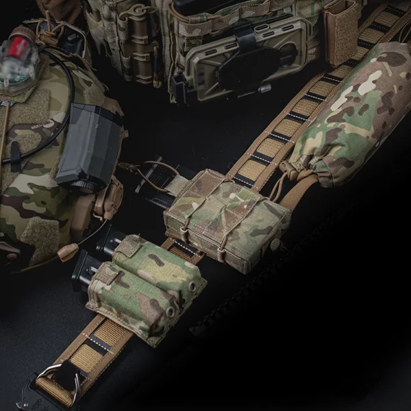 Ceinture d'assaut tactique VULPO – Boucle métallique à dégagement rapide et système Molle – Image 6