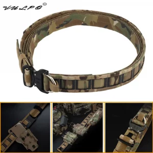Ceinture d'assaut tactique VULPO – Boucle métallique à dégagement rapide et système Molle