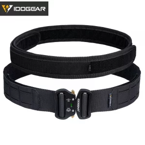 Ceinture tactique IDOGEAR 2 pouces – Boucle métallique à déclenchement rapide et système Molle découpé au laser