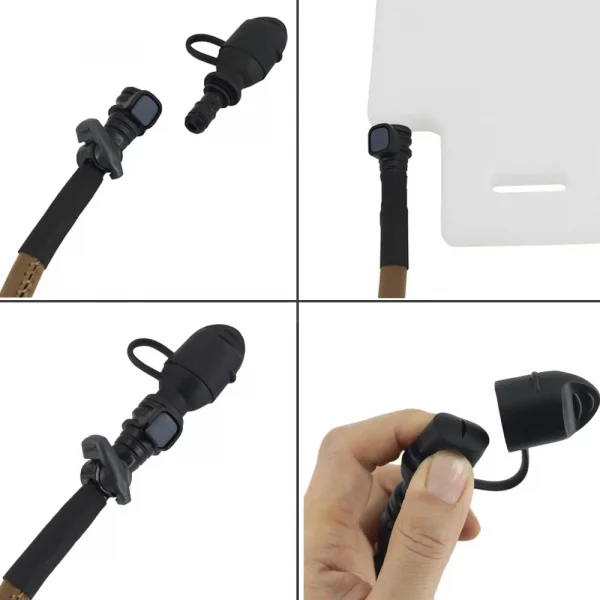 Sac à eau tactique 1,5L – Poche d’hydratation avec valve en silicone et tube amovible – Image 5