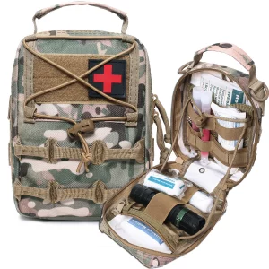 Pochette médicale tactique MOLLE – Sac EMT IFAK pour premiers secours et activités extérieures