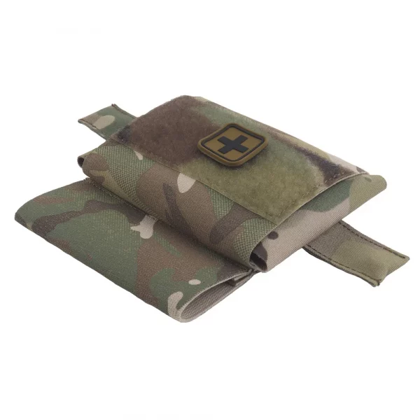 Trousse de premiers secours IFAK tactique – Pochette MOLLE avec système de libération rapide et support de garrot – Image 3