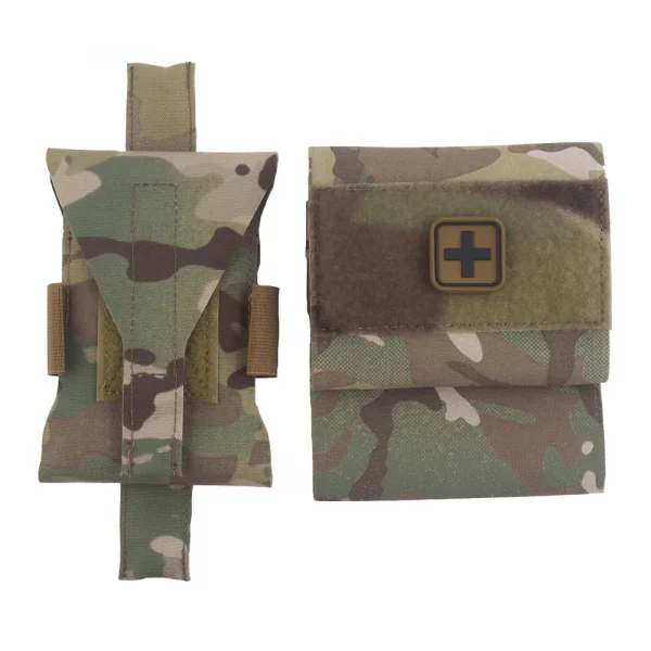 Trousse de premiers secours IFAK tactique – Pochette MOLLE avec système de libération rapide et support de garrot – Image 4